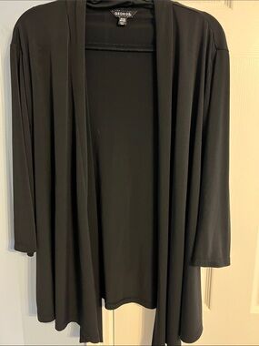 George Black Open-Front Draped top